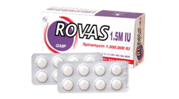 Rovas 1.5M IU trị nhiễm khuẩn, nhiễm trùng (2 vỉ x 8 viên)