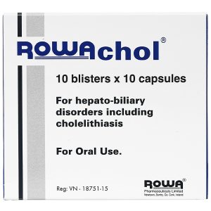 Rowachol trị sỏi đường mật (10 vỉ x 10 viên)