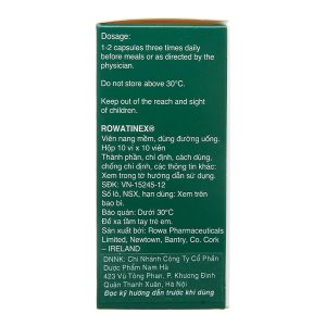 Rowatinex phòng và trị sỏi niệu, sỏi thận (10 vỉ x 10 viên)