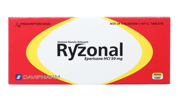 Ryzonal 50mg giúp cải thiện chứng tăng trương lực cơ, liệt cứng (6 vỉ x 10 viên)