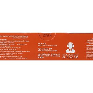 Bao cao su Sagami Xtreme siêu mỏng 52mm hộp 10 cái