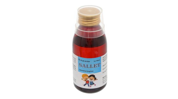 Dung dịch uống Sallet 2mg/5ml trị hen suyễn chai 100ml