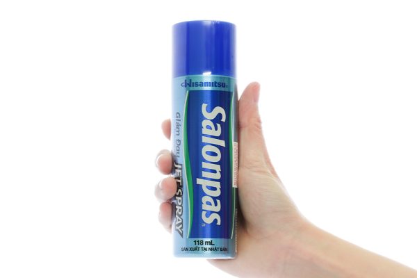 Xịt giảm đau Salonpas Jet Spray giảm đau, kháng viêm cơ khớp chai 118ml