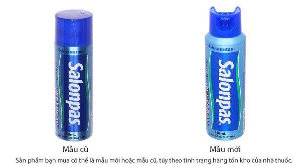 Xịt giảm đau Salonpas Jet Spray giảm đau, kháng viêm cơ khớp chai 118ml