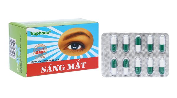 Sáng mắt Traphaco trị các bệnh về mắt, suy giảm thị lực (10 vỉ x 10 viên)