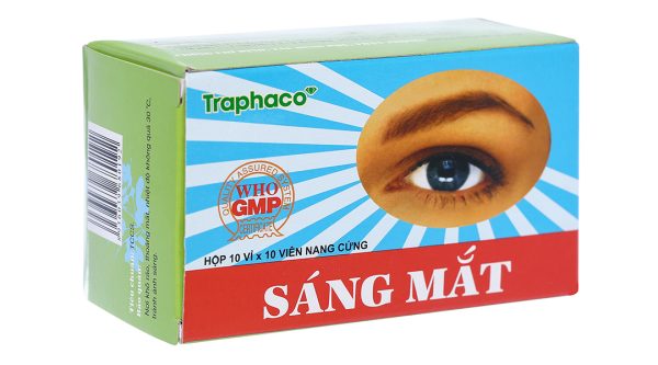 Sáng mắt Traphaco trị các bệnh về mắt, suy giảm thị lực (10 vỉ x 10 viên)