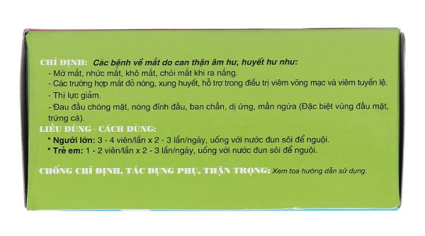 Sáng mắt Traphaco trị các bệnh về mắt, suy giảm thị lực (10 vỉ x 10 viên)