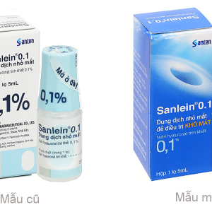 Dung dịch nhỏ mắt Sanlein 0.1% trị rối loạn biểu mô kết-giác mạc lọ 5ml