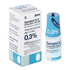 Dung dịch nhỏ mắt Sanlein 0.3 trị rối loạn biểu mô kết - giác mạc lọ 5ml
