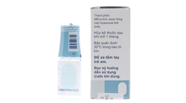 Dung dịch nhỏ mắt Sanlein 0.3 trị rối loạn biểu mô kết - giác mạc lọ 5ml