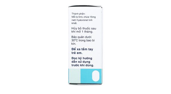 Dung dịch nhỏ mắt Sanlein 0.3 trị rối loạn biểu mô kết - giác mạc lọ 5ml