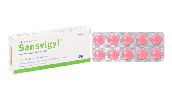 Sansvigyl Hà Tây trị các bệnh nhiễm trùng về răng, miệng (2 vỉ x 10 viên)