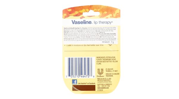 Sáp dưỡng môi Vaseline Lip Therapy mềm mại, căng mọng hũ 7g