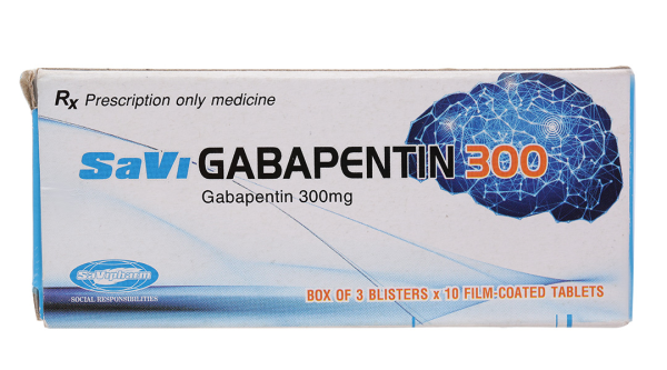 Savi Gabapentin 300 hỗ trợ trị động kinh cục bộ (3 vỉ x 10 viên)