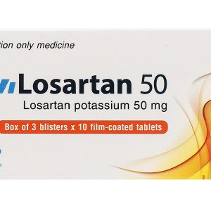 SaVi Losartan 50 trị tăng huyết áp nguyên phát (3 vỉ x 10 viên)