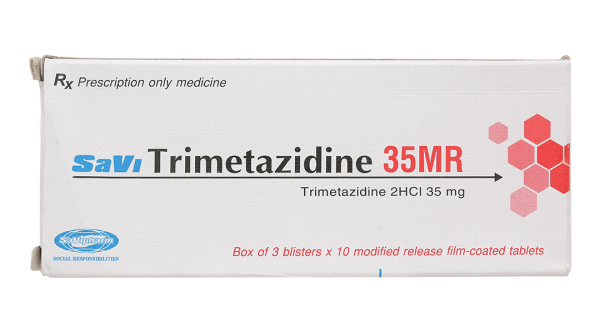 Savi Trimetazidine 35MR hỗ trợ điều trị triệu chứng bệnh đau thắt ngực (3 vỉ x 10 viên)