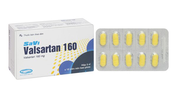 Savi Valsartan 160 trị tăng huyết áp, suy tim (3 vỉ x 10 viên)