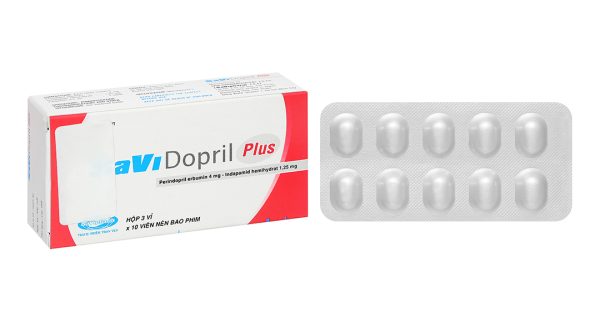 Savidopril Plus trị tăng huyết áp (3 vỉ x 10 viên)