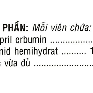 Savidopril Plus trị tăng huyết áp (3 vỉ x 10 viên)
