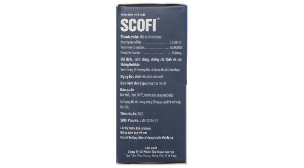 Hỗn dịch nhỏ mắt Scofl điều trị các tình trạng viêm mắt lọ 10ml