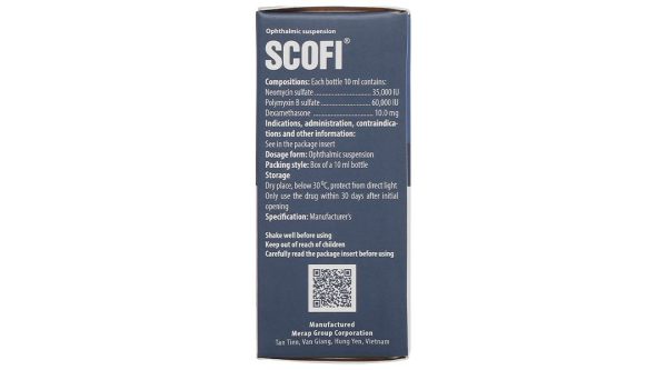 Hỗn dịch nhỏ mắt Scofl điều trị các tình trạng viêm mắt lọ 10ml