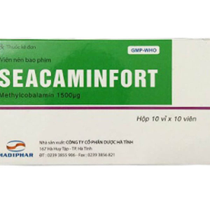 Seacaminfort 1500mcg trị các bệnh lý thần kinh ngoại biên (10 vỉ x 10 viên)