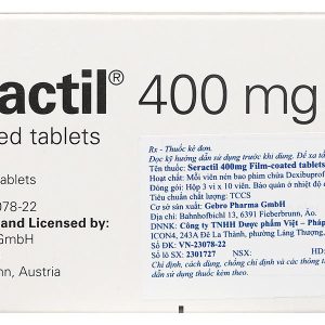 Seractil 400mg Film-coated tablets điều trị viêm xương khớp (3 vỉ x 10 viên)