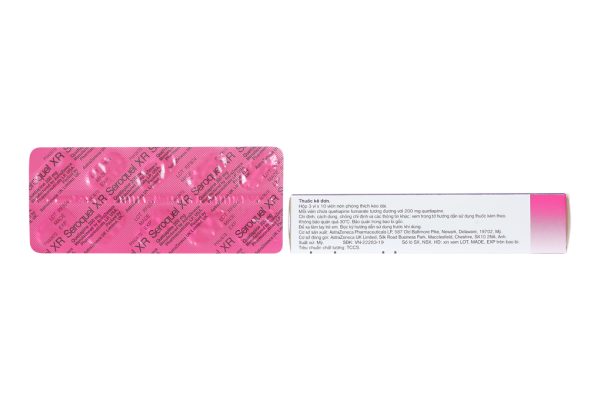 Seroquel XR 200mg trị tâm thần phân liệt, rối loạn lưỡng cực (3 vỉ x 10 viên)