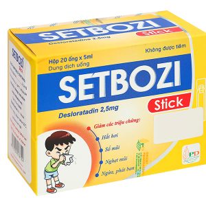 Dung dịch uống Setbozi Stick 2.5mg/5ml giảm viêm mũi dị ứng (20 ống x 5ml)