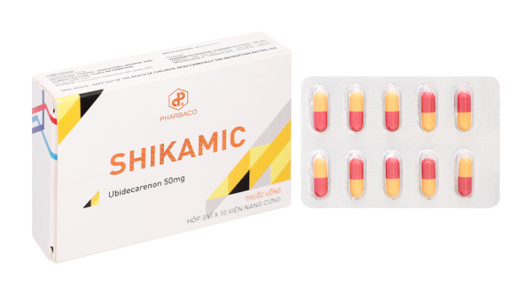 Shikamic 50mg hỗ trợ điều trị suy tim, phòng ngừa độc tính trên tim (3 vỉ x 10 viên)