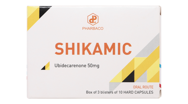 Shikamic 50mg hỗ trợ điều trị suy tim, phòng ngừa độc tính trên tim (3 vỉ x 10 viên)