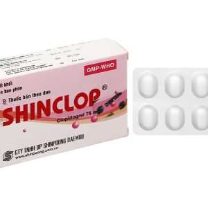 Shinclop 75mg ngừa xơ vữa động mạch (3 vỉ x 10 viên)