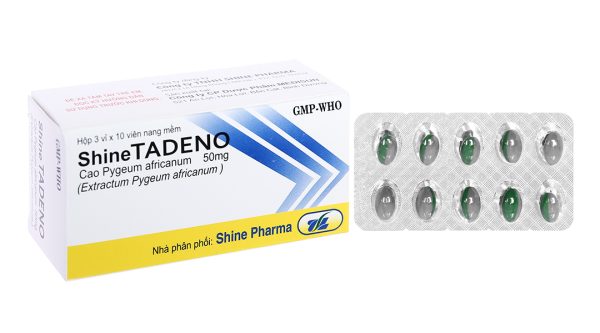 ShineTadeno 50mg trị rối loạn đường tiểu (3 vỉ x 10 viên)