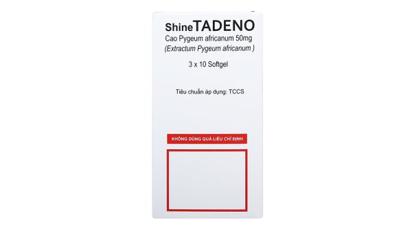 ShineTadeno 50mg trị rối loạn đường tiểu (3 vỉ x 10 viên)