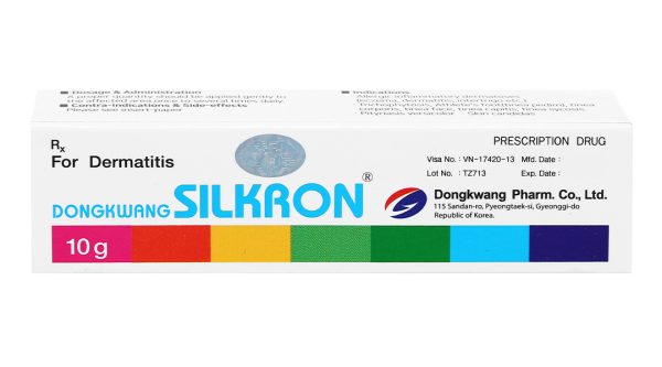 Kem bôi DongkwangSilkron trị nhiễm khuẩn, nhiễm nấm, viêm da tuýp 10g