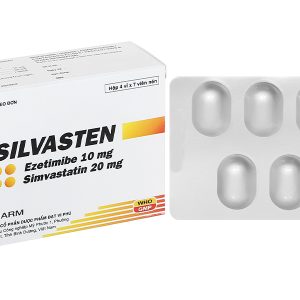 Silvasten 20/10mg trị rối loạn mỡ máu (4 vỉ x 7 viên)