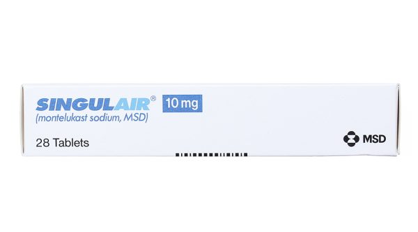 Singulair 10mg dự phòng, trị hen phế quản mạn tính (2 vỉ x 14 viên)