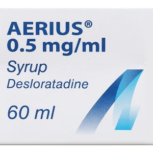 Siro Aerius 0.5mg/ml trị các triệu chứng viêm mũi dị ứng, mày đay chai 60ml
