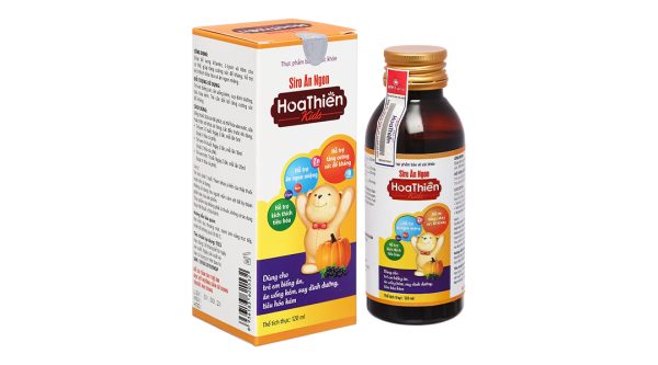 Siro ăn ngon Hoa Thiên Kids hỗ trợ kích thích tiêu hóa chai 120ml