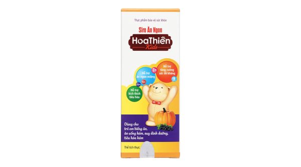 Siro ăn ngon Hoa Thiên Kids hỗ trợ kích thích tiêu hóa chai 120ml