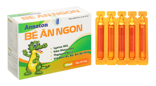 Siro Annaton Bé Ăn Ngon hỗ trợ ăn ngon miệng, tăng cường sức khỏe hộp 20 ống x 10ml