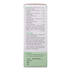 Siro Boganic Kid thanh nhiệt, tiêu độc, giảm triệu chứng nóng trong, táo bón chai 100ml