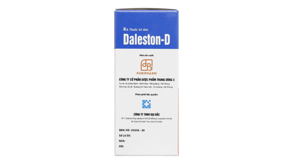 Siro Daleston-D trị viêm mũi dị ứng, mề đay, viêm đường hô hấp trên chai 30ml