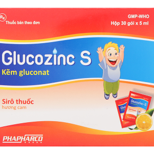 Sirô thuốc Glucozinc S bổ sung kẽm, trị thiếu kẽm (30 gói x 5ml)