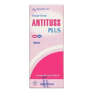 Siro ho Antituss Plus trị ho do cảm cúm, viêm phổi, viêm phế quản chai 60ml