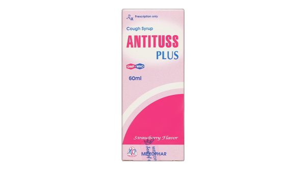 Siro ho Antituss Plus trị ho do cảm cúm, viêm phổi, viêm phế quản chai 60ml