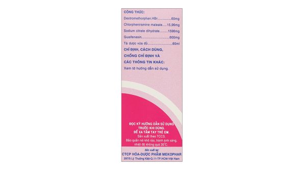 Siro ho Antituss Plus trị ho do cảm cúm, viêm phổi, viêm phế quản chai 60ml