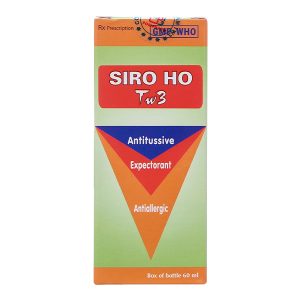 Siro ho TW3 giảm các triệu chứng ho do cảm lạnh, cảm cúm, dị ứng chai 60ml
