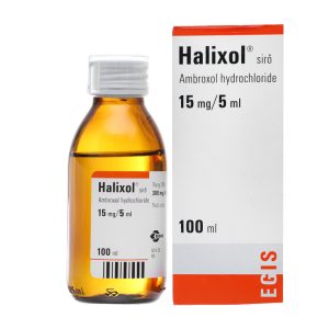 Siro Halixol 15mg/5ml điều trị bệnh đường hô hấp, tan đàm trong viêm mũi họng chai 100ml