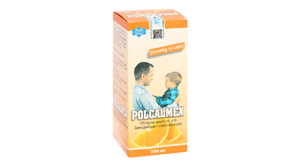 Siro Polcalmex vị cam bổ sung Canxi chai 150ml